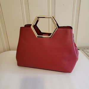 NWOT Kate Landry red handbag w/shoulder strap